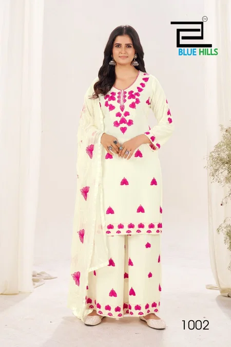 Pink Lotus By Blue Hills Rayon Kurti With Bottom Dupatta Wholesale Shop In Surat